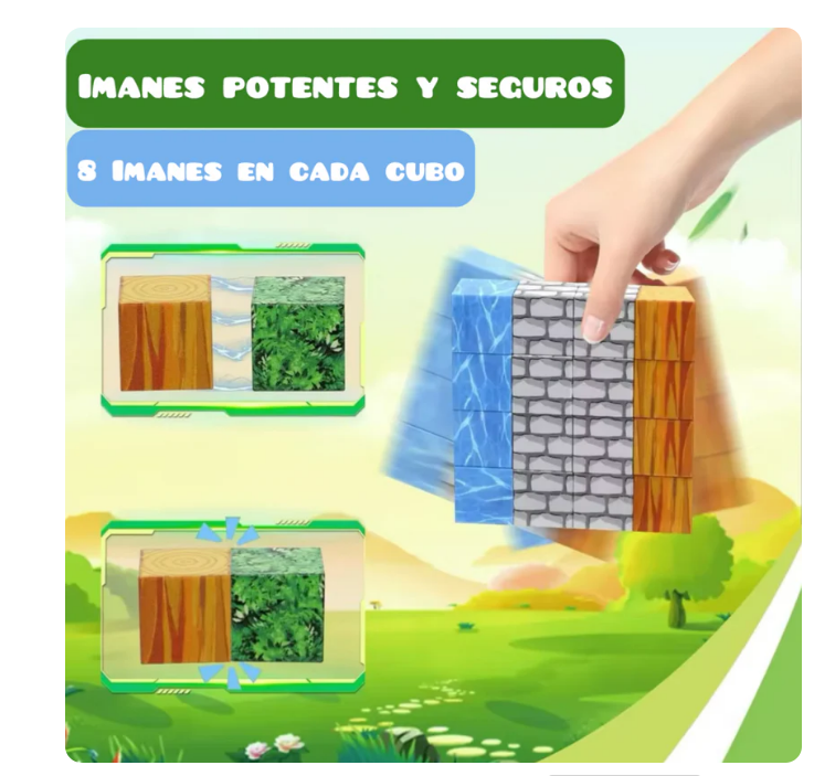 BLOQUES MANGNETICOS PREMIUM 28 PIEZAS