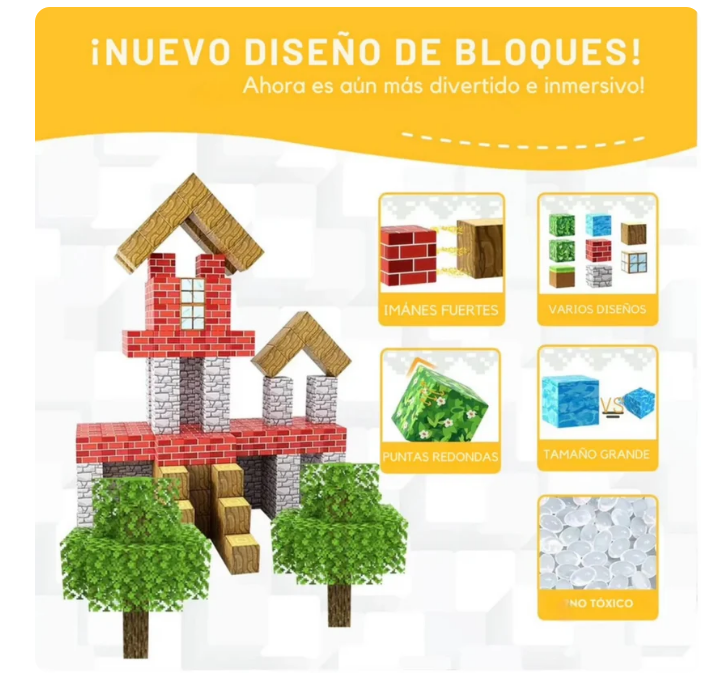 BLOQUES MANGNETICOS PREMIUM 28 PIEZAS