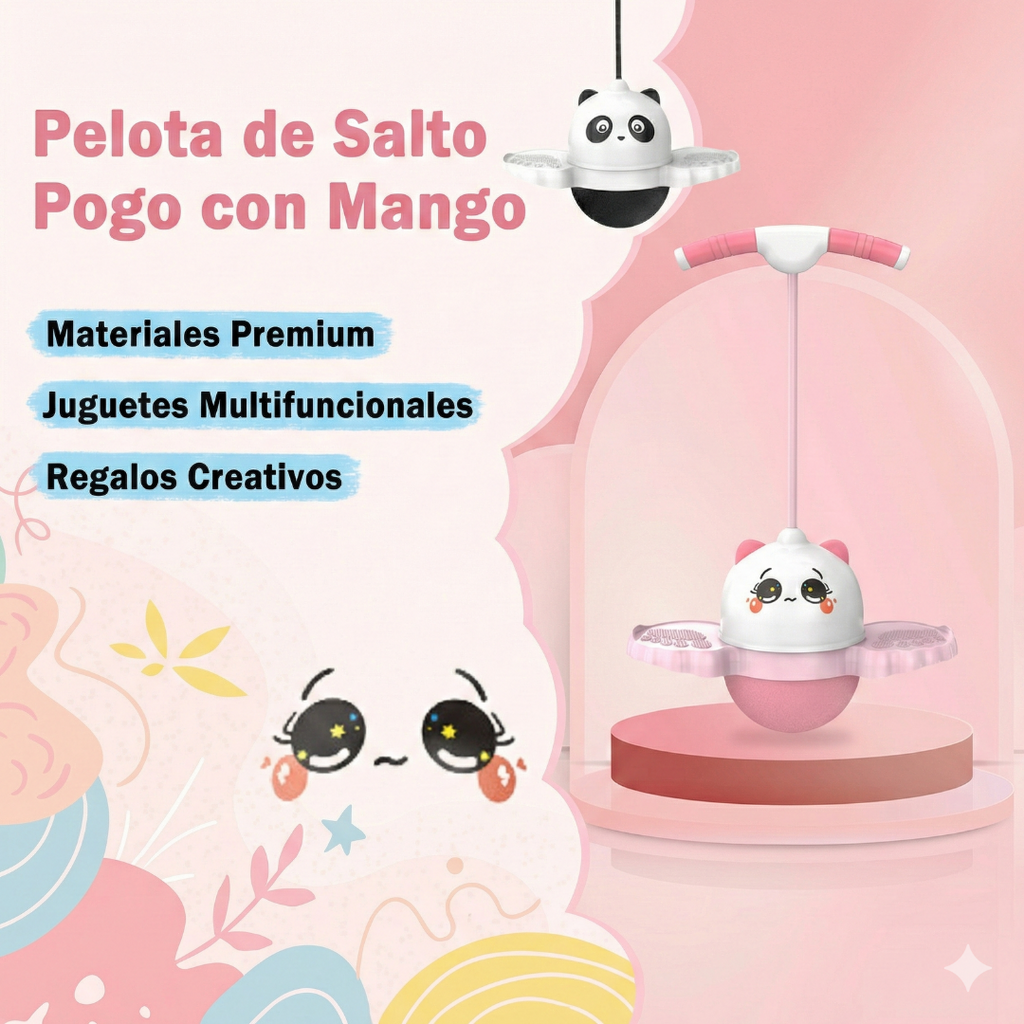 Pogo Ball Saltarín Niños Mango Ajustable