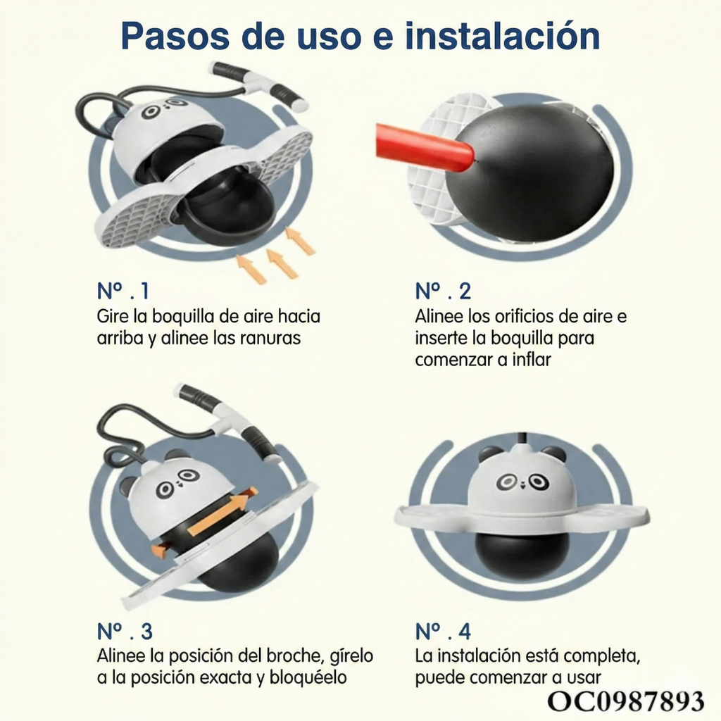 Pogo Ball Saltarín Niños Mango Ajustable