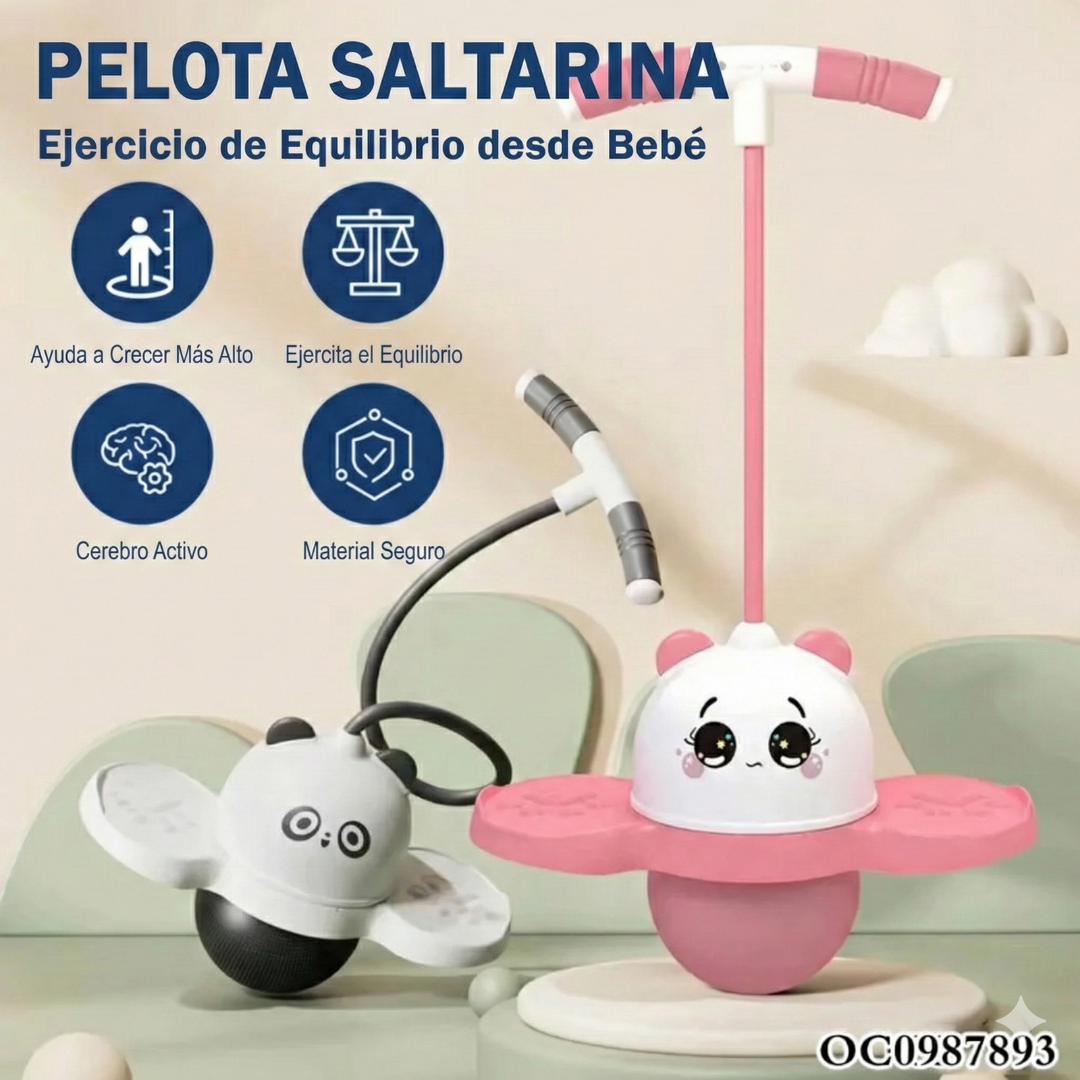 Pogo Ball Saltarín Niños Mango Ajustable