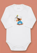Body Bebé Talla Recien Nacido 100% Algodón Color Blanco Estampado