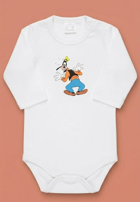 Body Bebé Talla Recien Nacido 100% Algodón Color Blanco Estampado