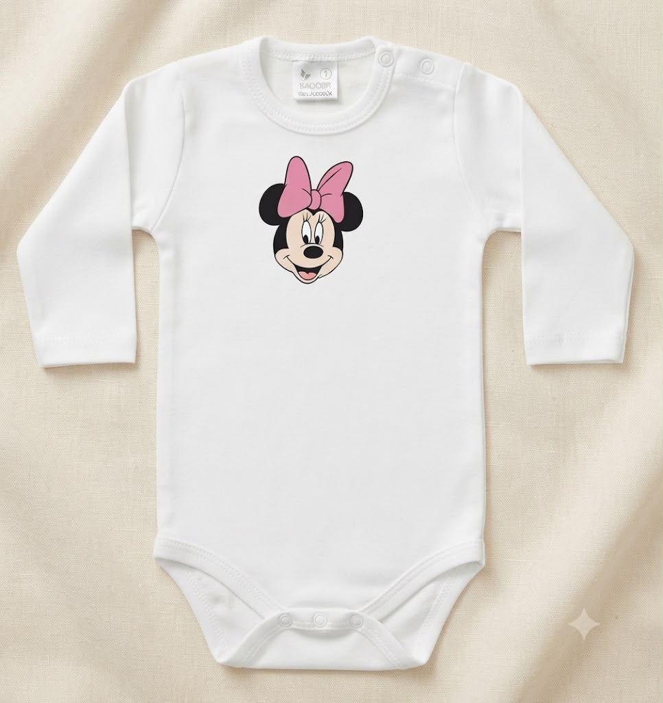 Body Bebé Talla 3 meses 100% Algodón Color Blanco Estampado
